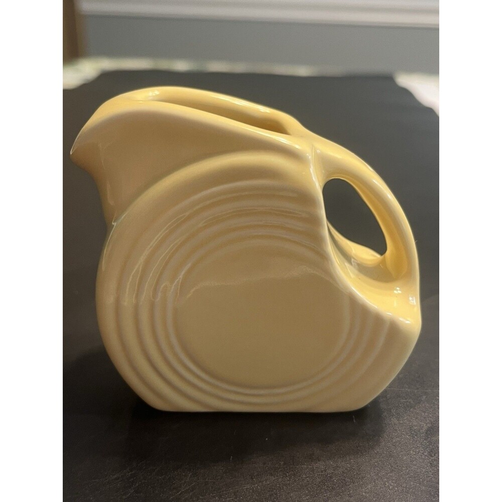 Fiesta Mini Disc Pitcher Pale Yellow | Fiestaware Small Creamer Syrup 5oz